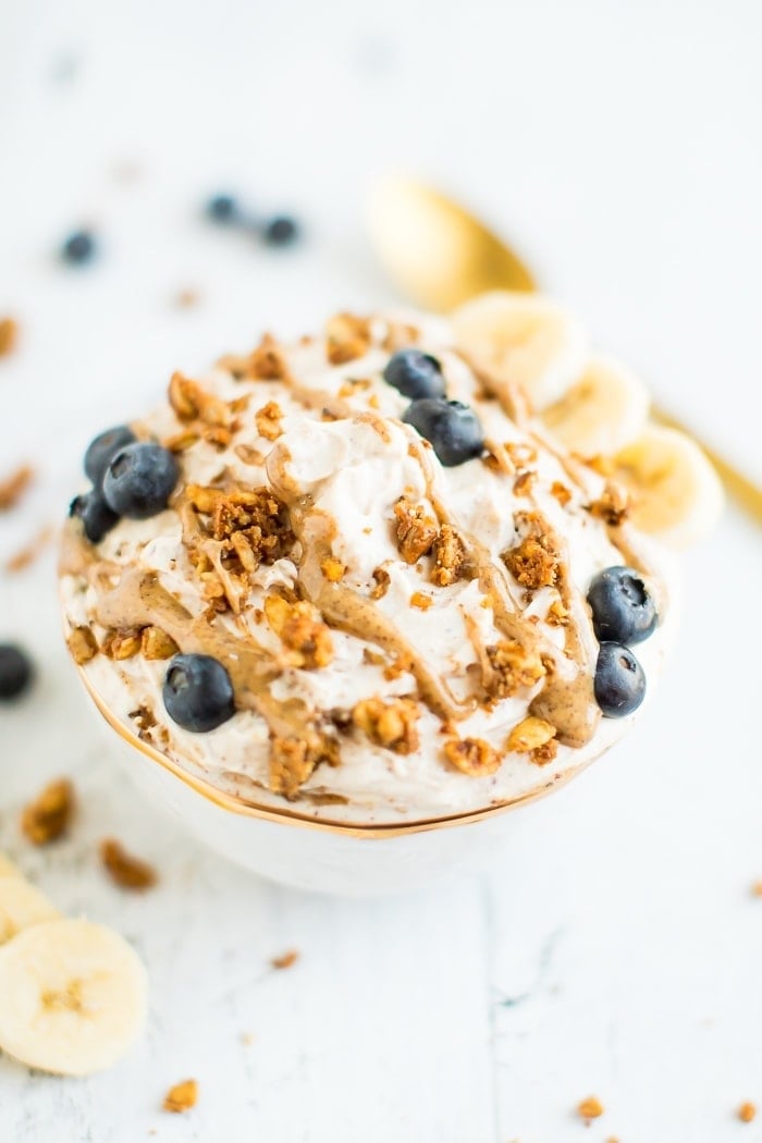 Whipped Peanut Butter Yogurt Bowl
