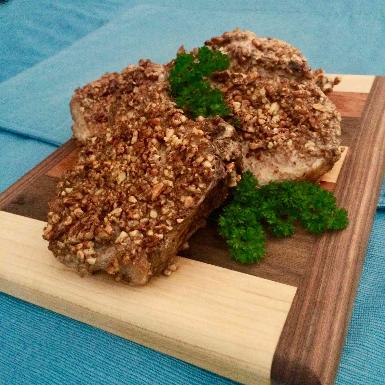 Keto Pecan-Crusted Pork Chops in the Air Fryer