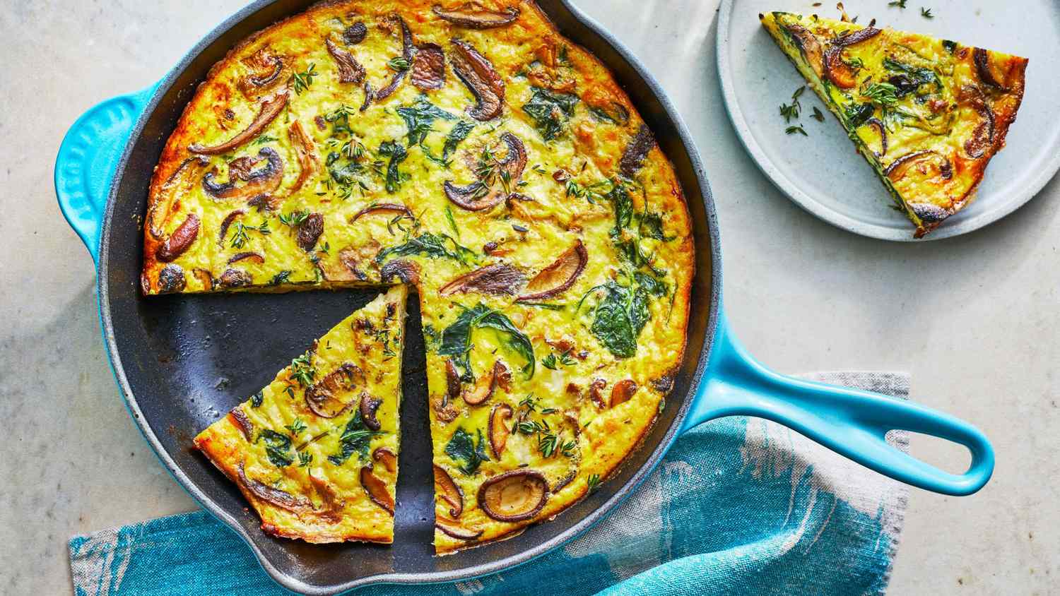 Spinach and Mushroom Frittata