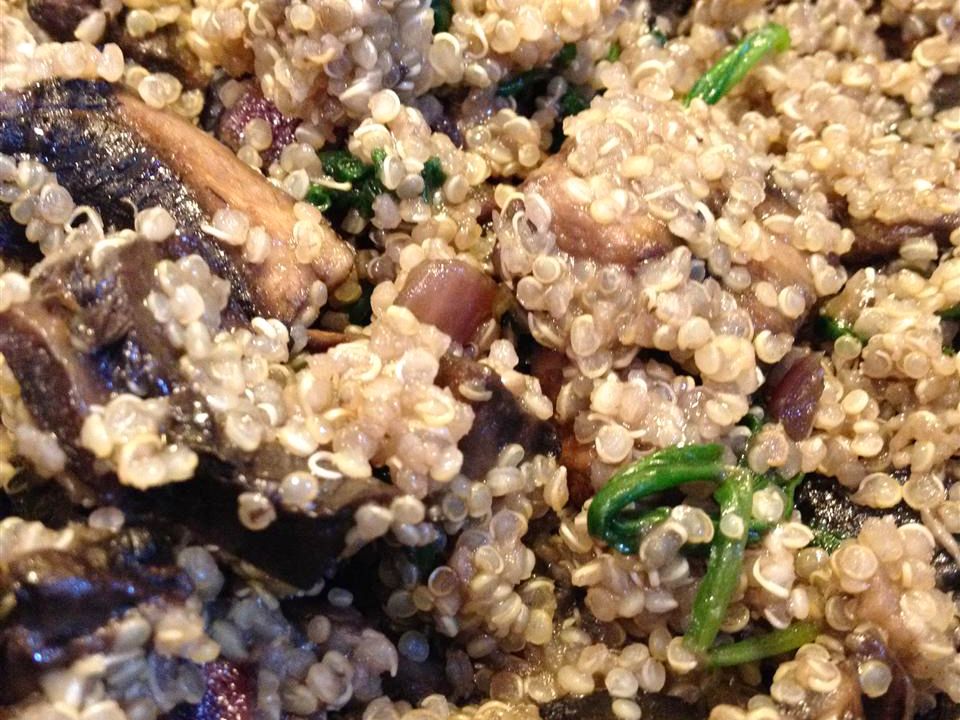 Quinoa with Mushrooms