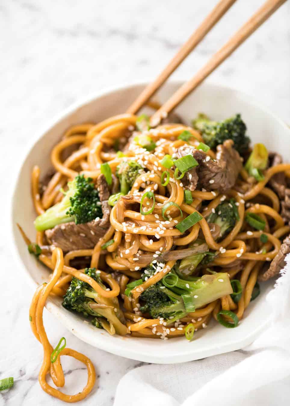 Chinese Beef and Broccoli Noodles