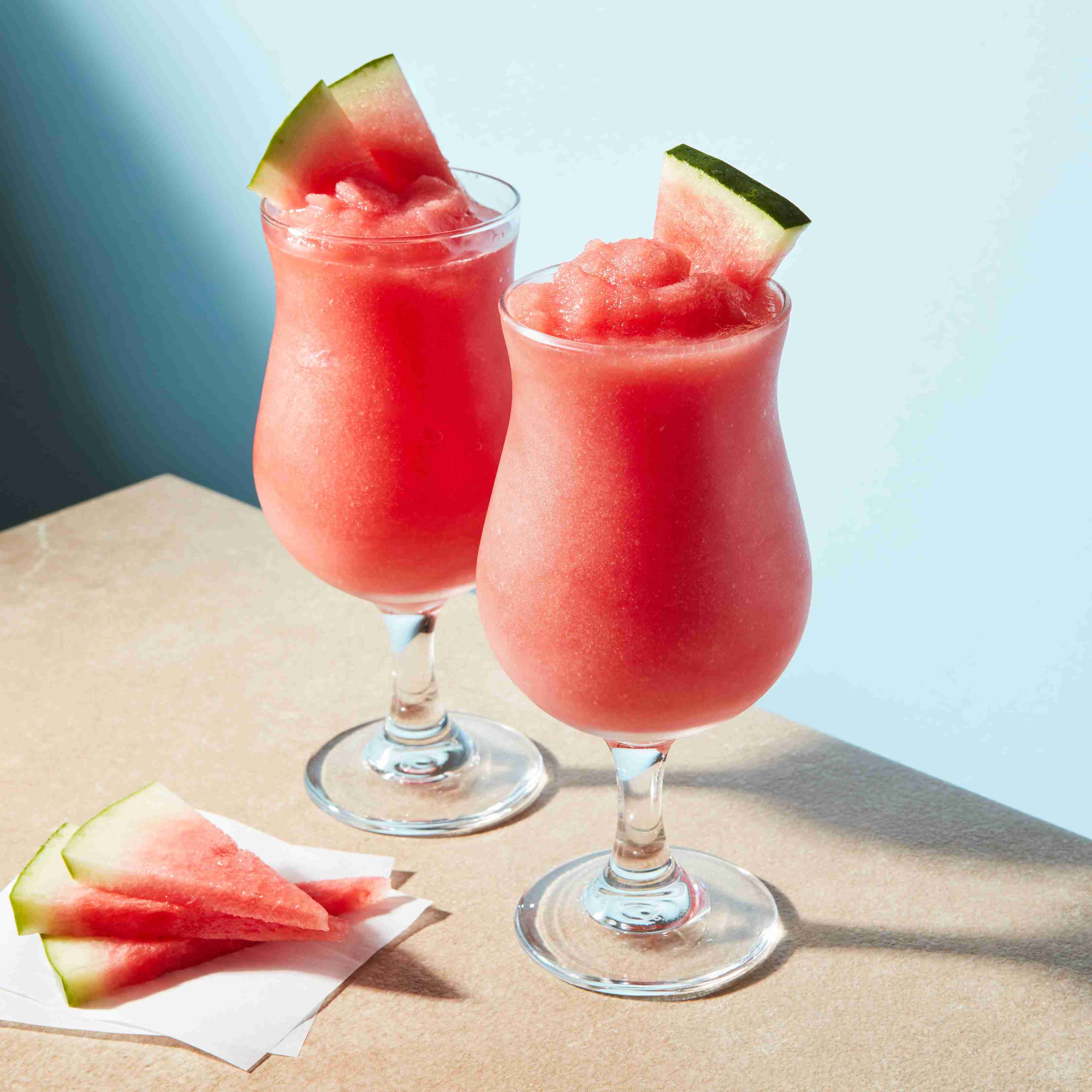 Watermelon, Strawberry, and Mint Smoothie