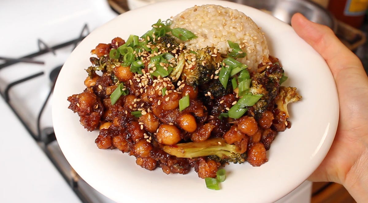General Tso's Chickpeas