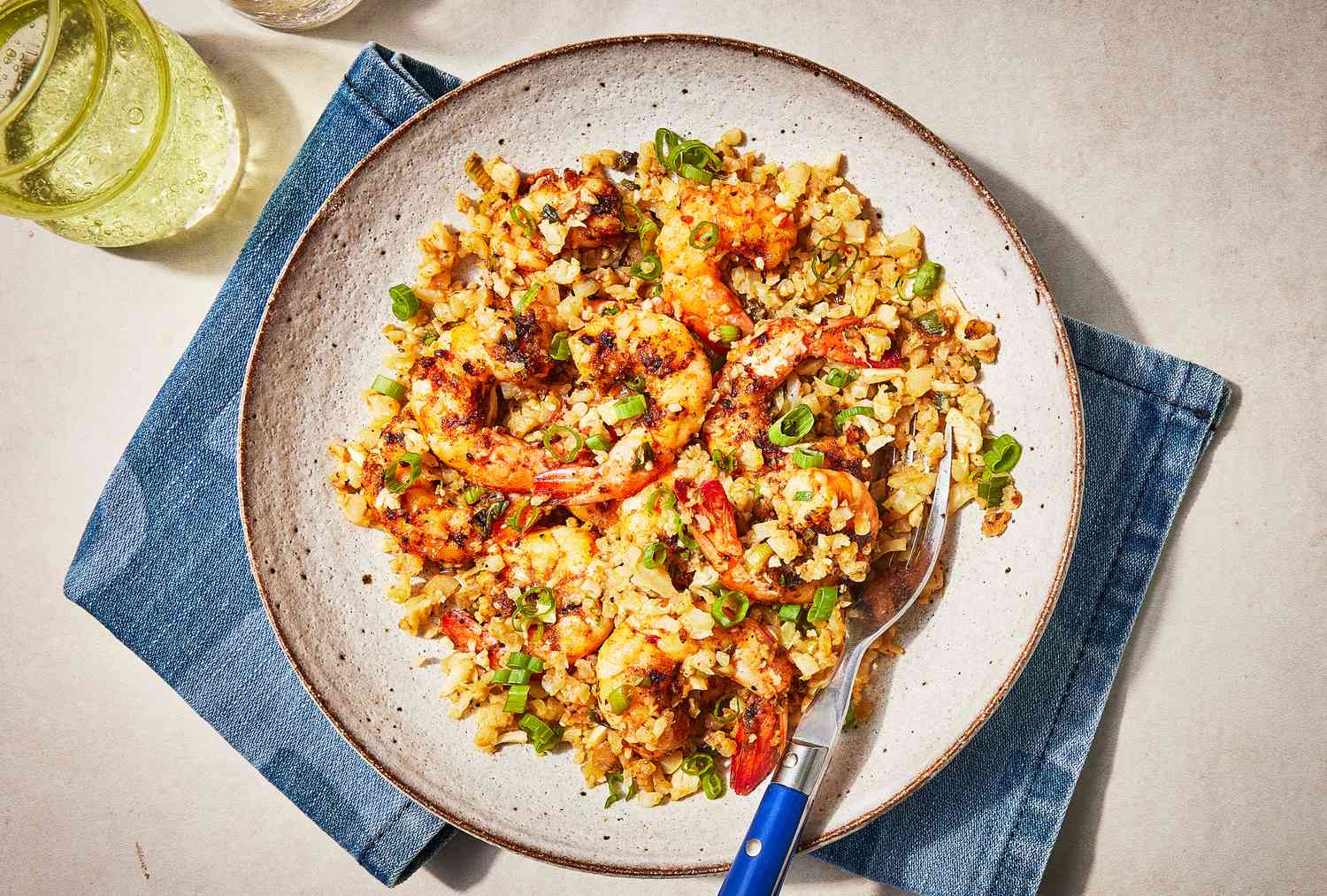 Spicy Shrimp with Cauliflower Rice