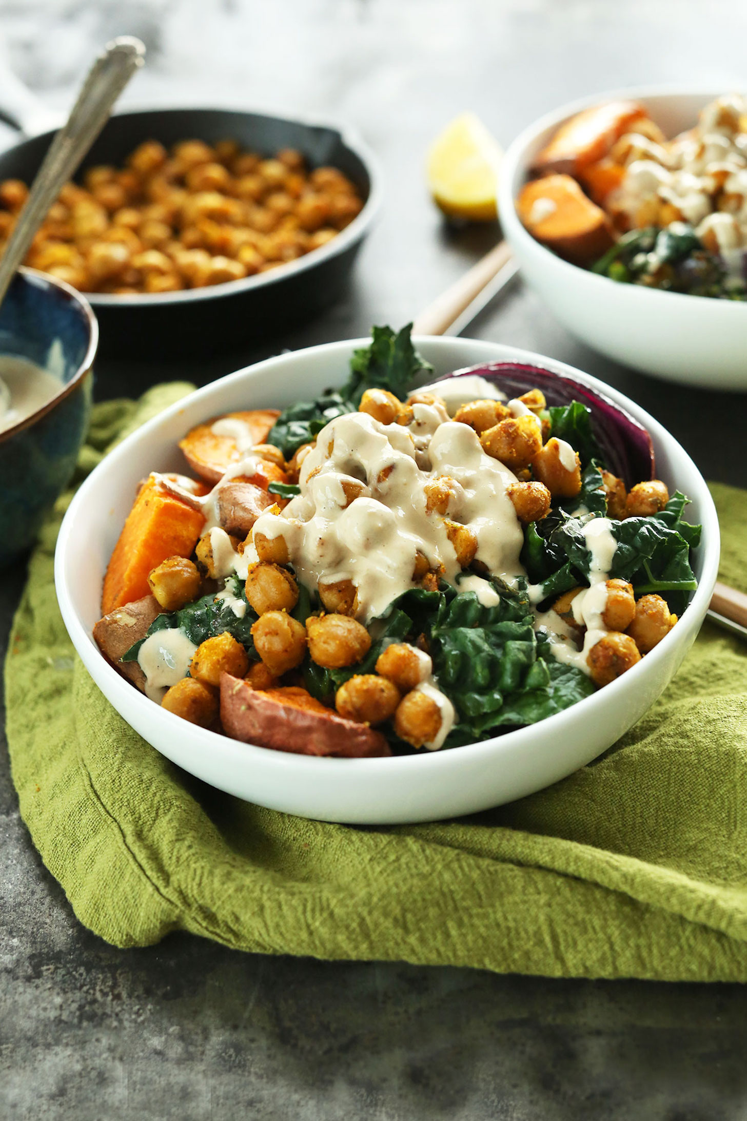 Sweet Potato Chickpea Buddha Bowl