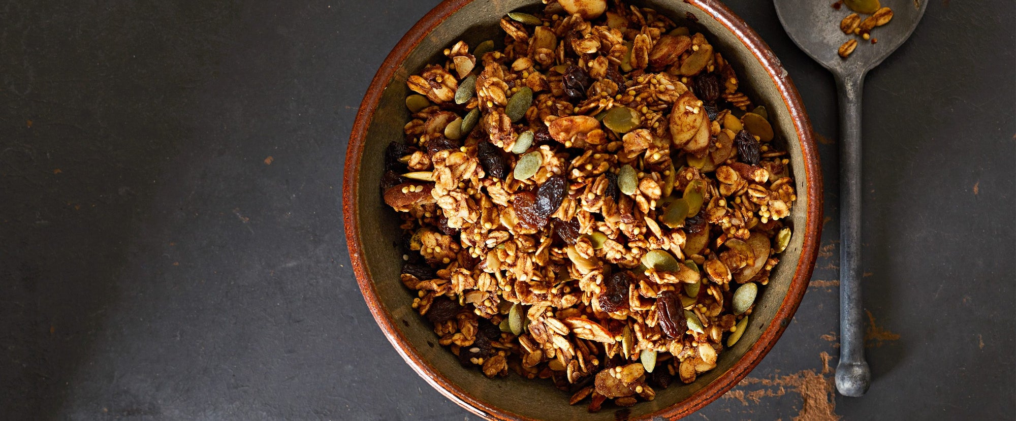 Pumpkin Seed Granola with Millet and Oats