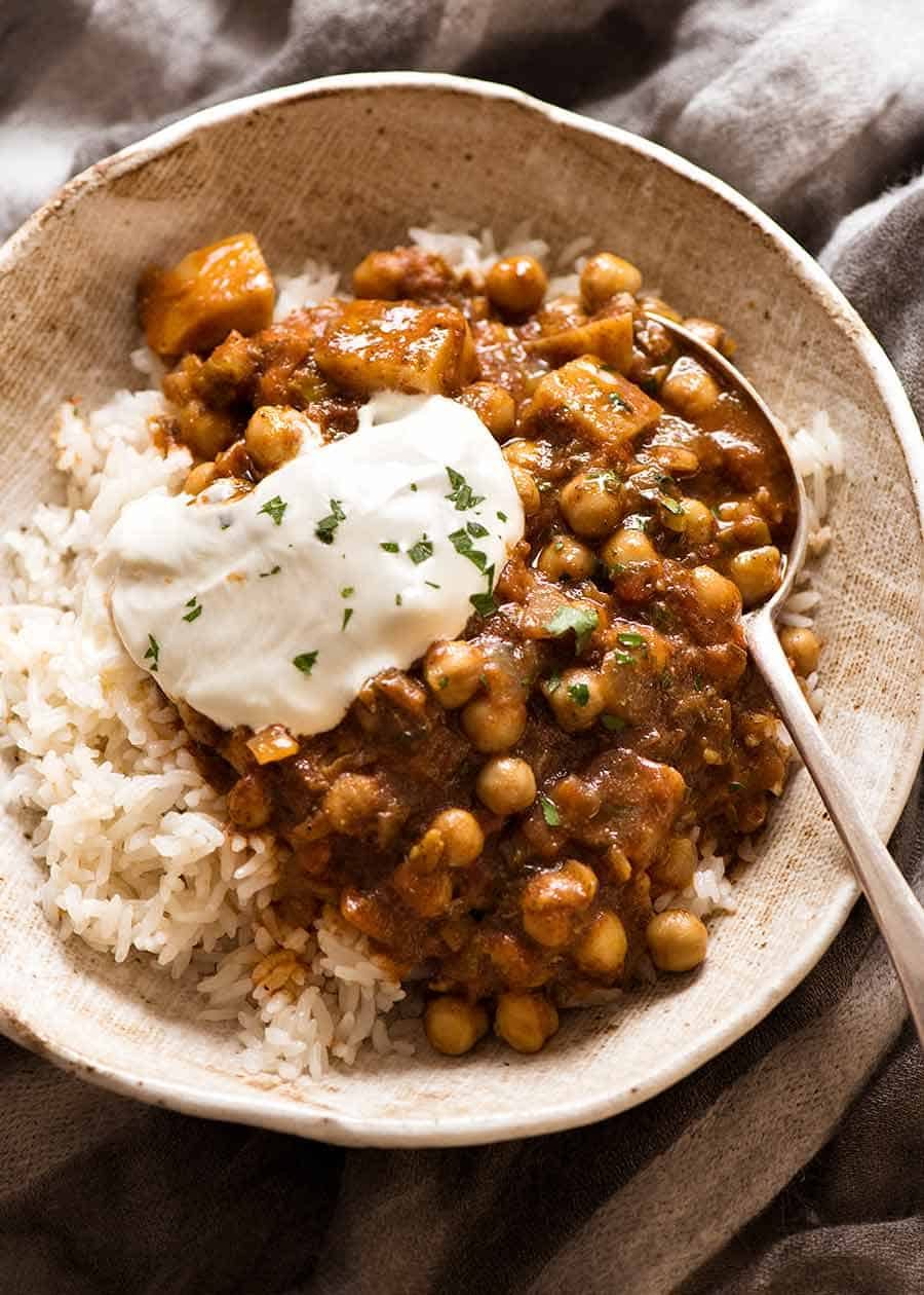 Easy Chickpea Curry with Potato (Chana Aloo Curry)