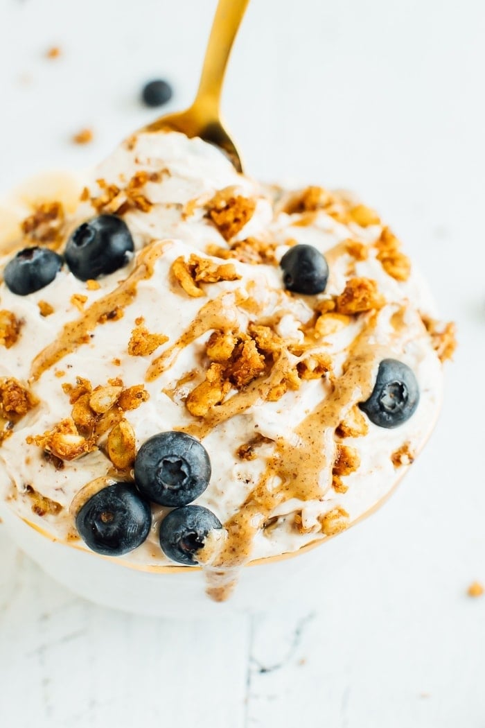 Whipped Peanut Butter Yogurt Bowl