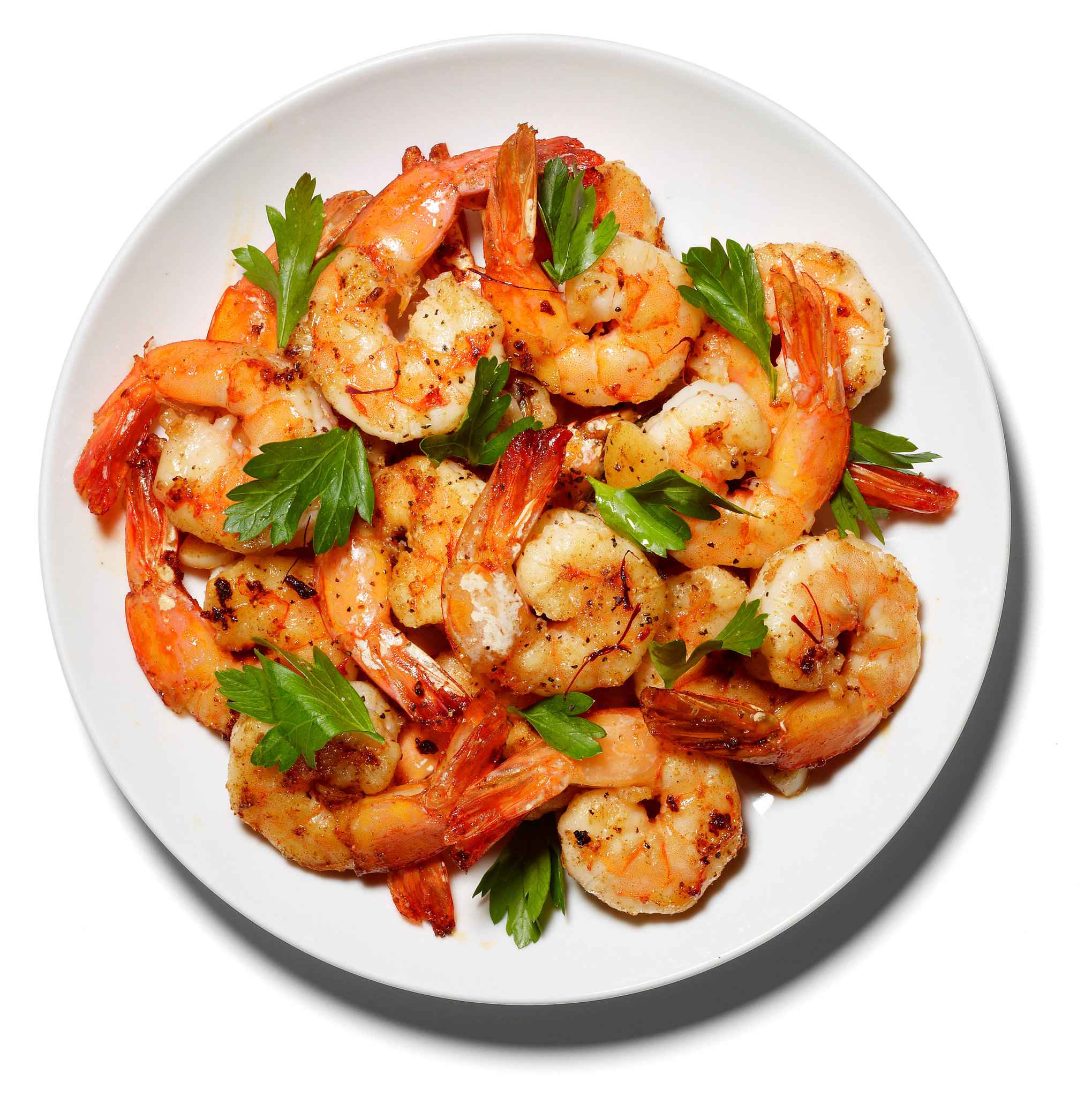 Sautéed Shrimp With Garlic and Saffron