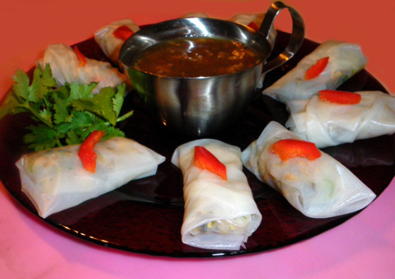 Shrimp and Chicken Rice Paper Rolls