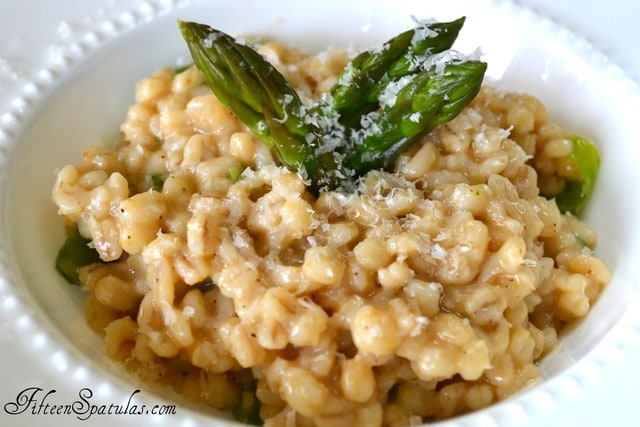 Barley Risotto with Asparagus and Parmigiano