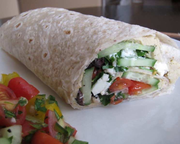 Mediterranean Veggie Wrap