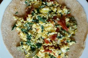 Spinach Feta Egg Wrap