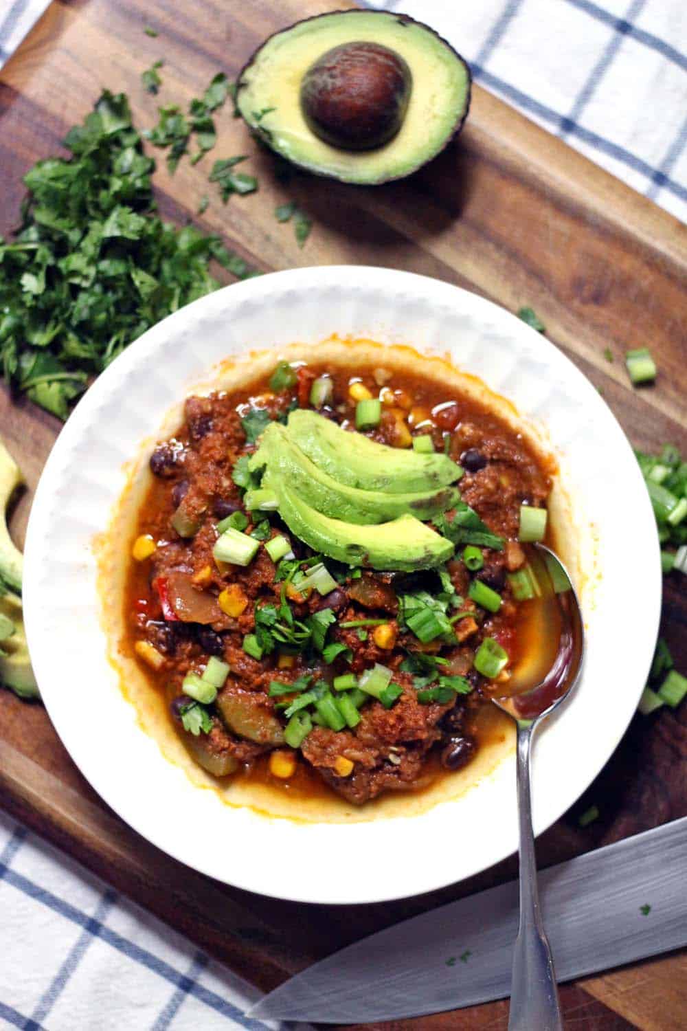 Crockpot Turkey and Vegetable Chili