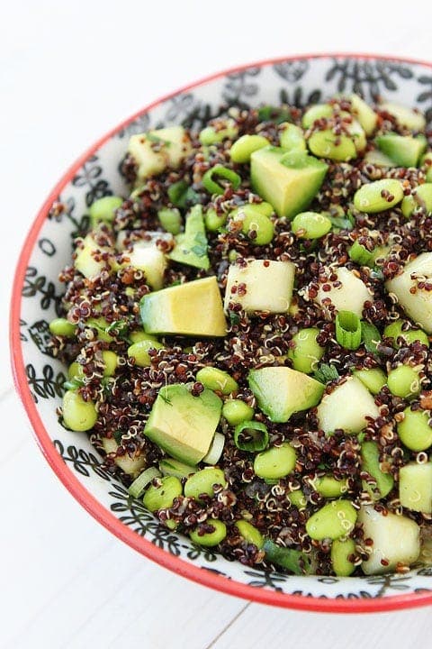 Quinoa Salad with Edamame, Cucumber and Avocado