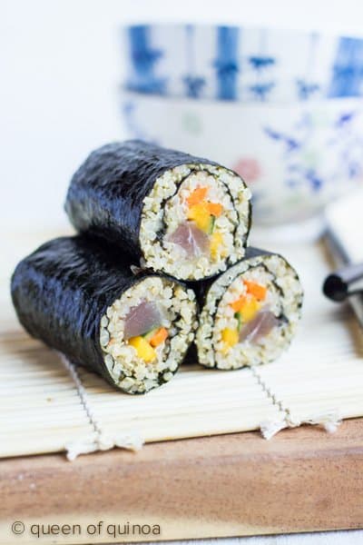 Quinoa Sushi with Tuna & Mango