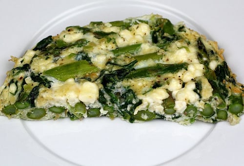 Asparagus, Spinach, and Feta Cheese Frittata