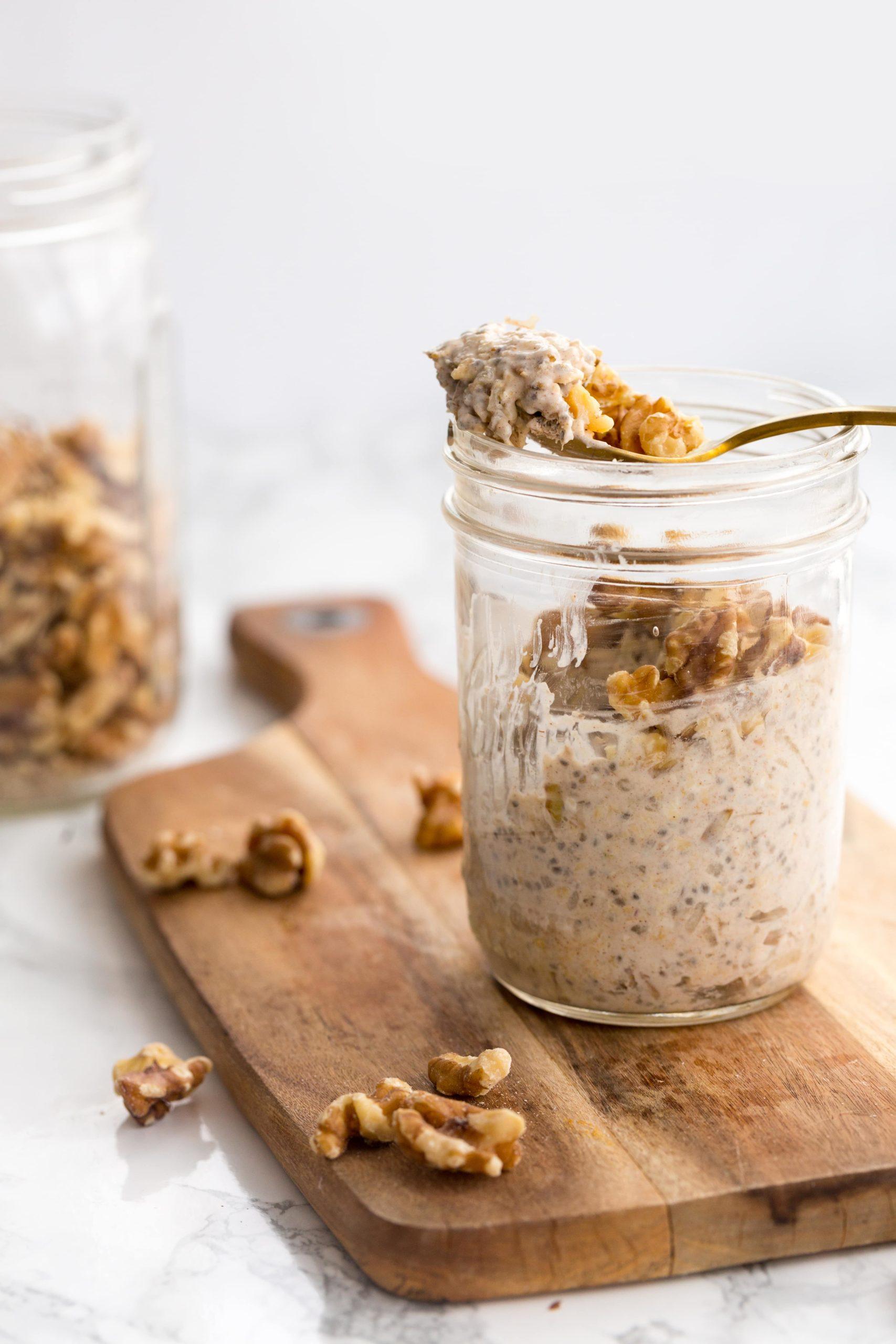 Spiced Pear Overnight Oats