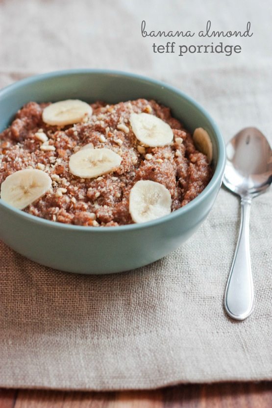 Banana Almond Teff Porridge