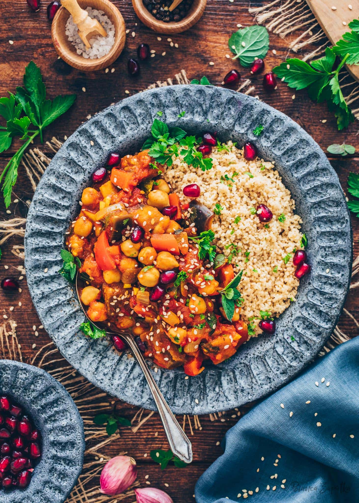 Vegan Eggplant and Chickpea Stew