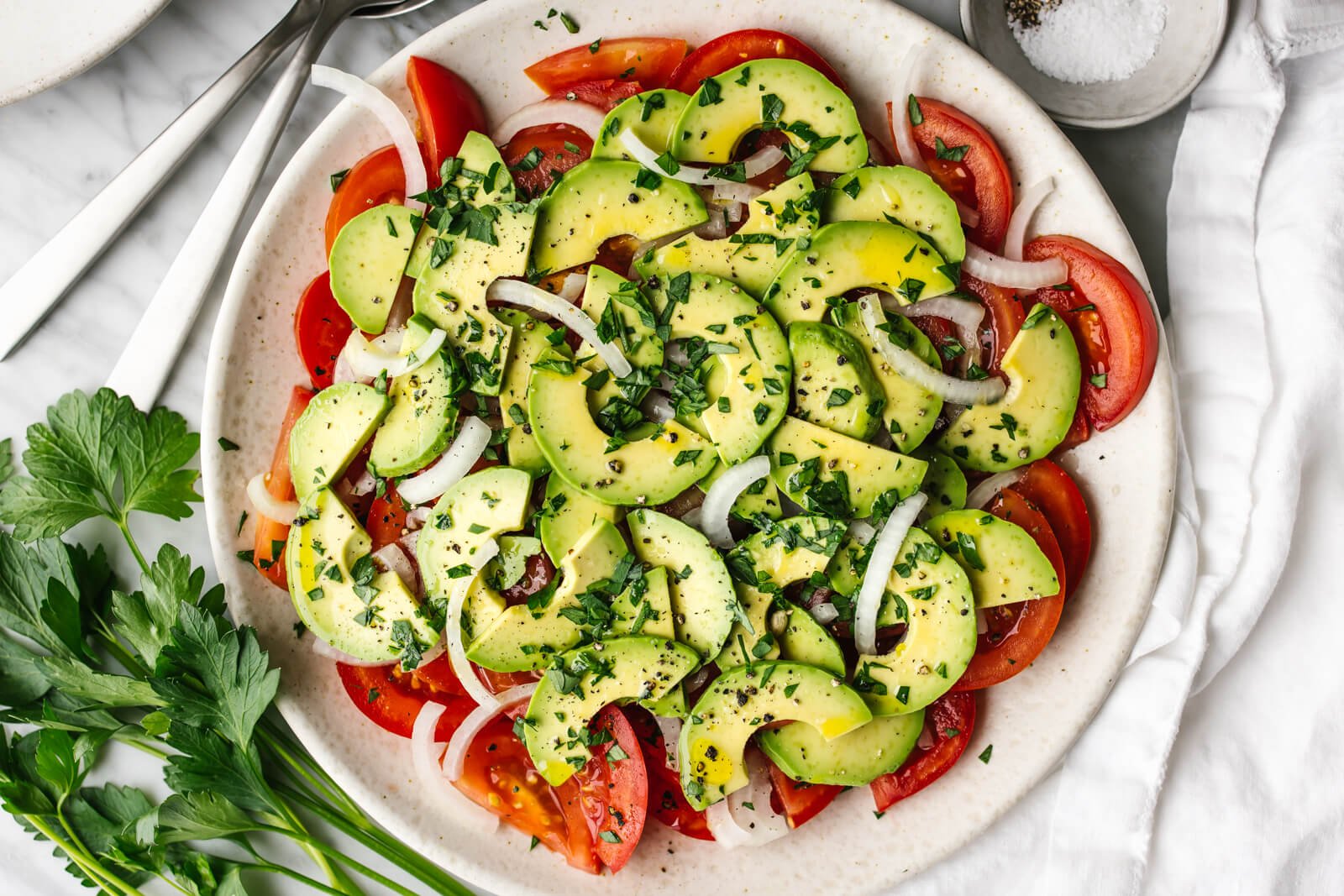 Simple Tomato and Avocado Salad