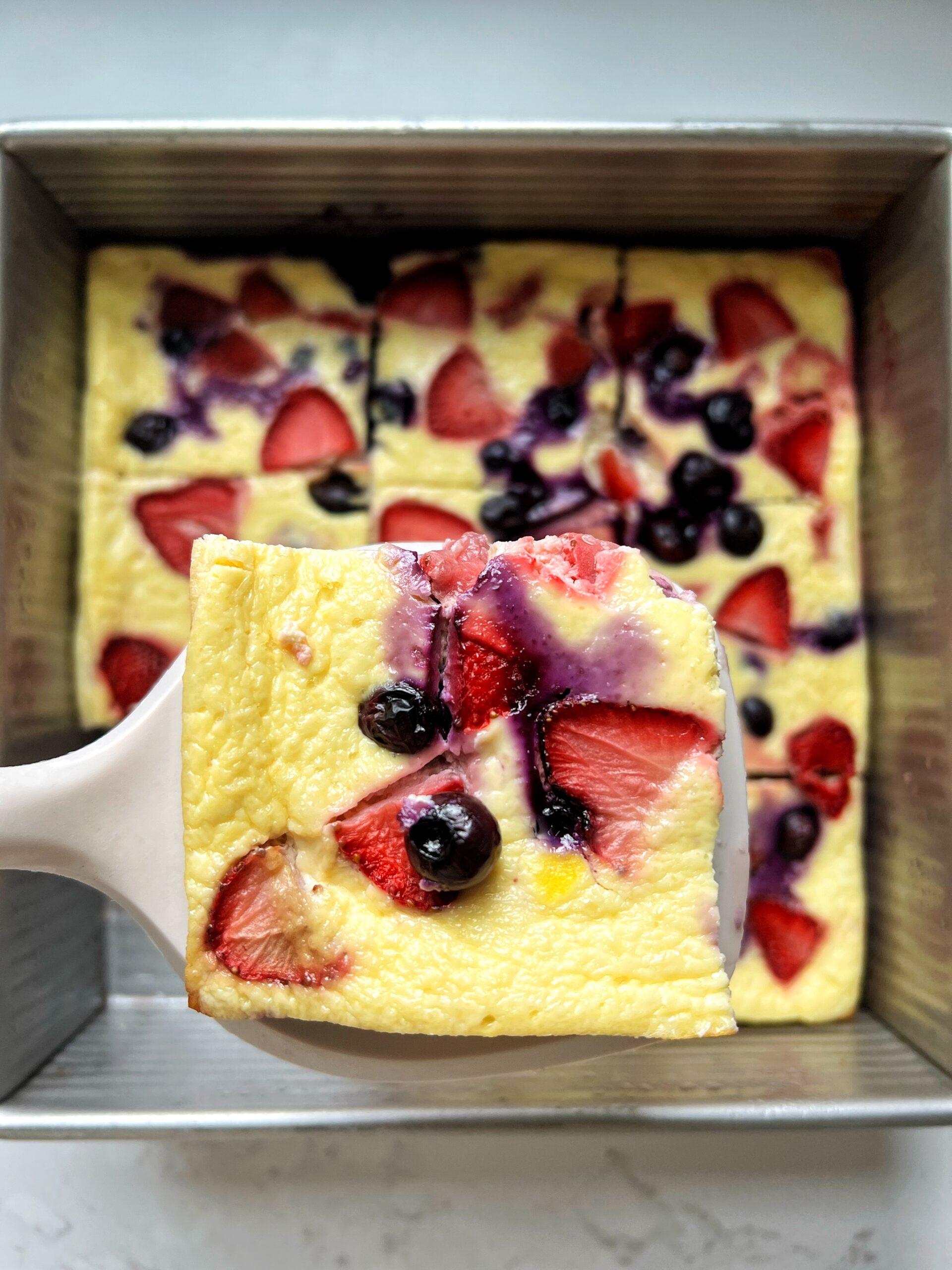 Easy Breakfast Berry Yogurt Bake