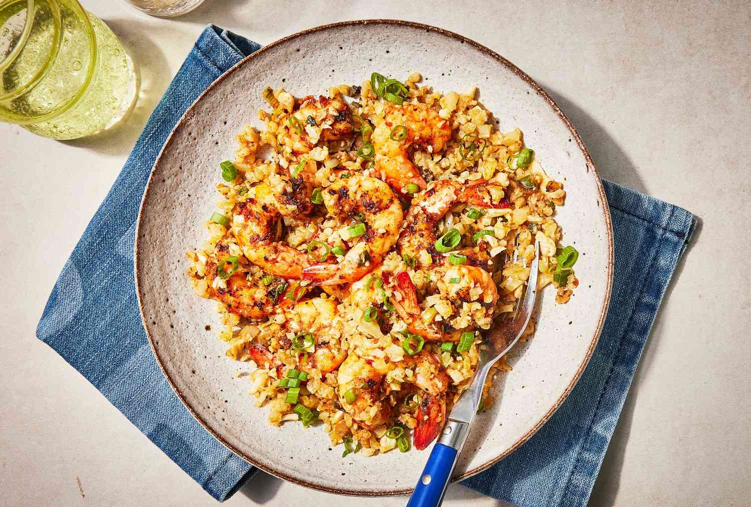 Spicy Shrimp with Cauliflower Rice