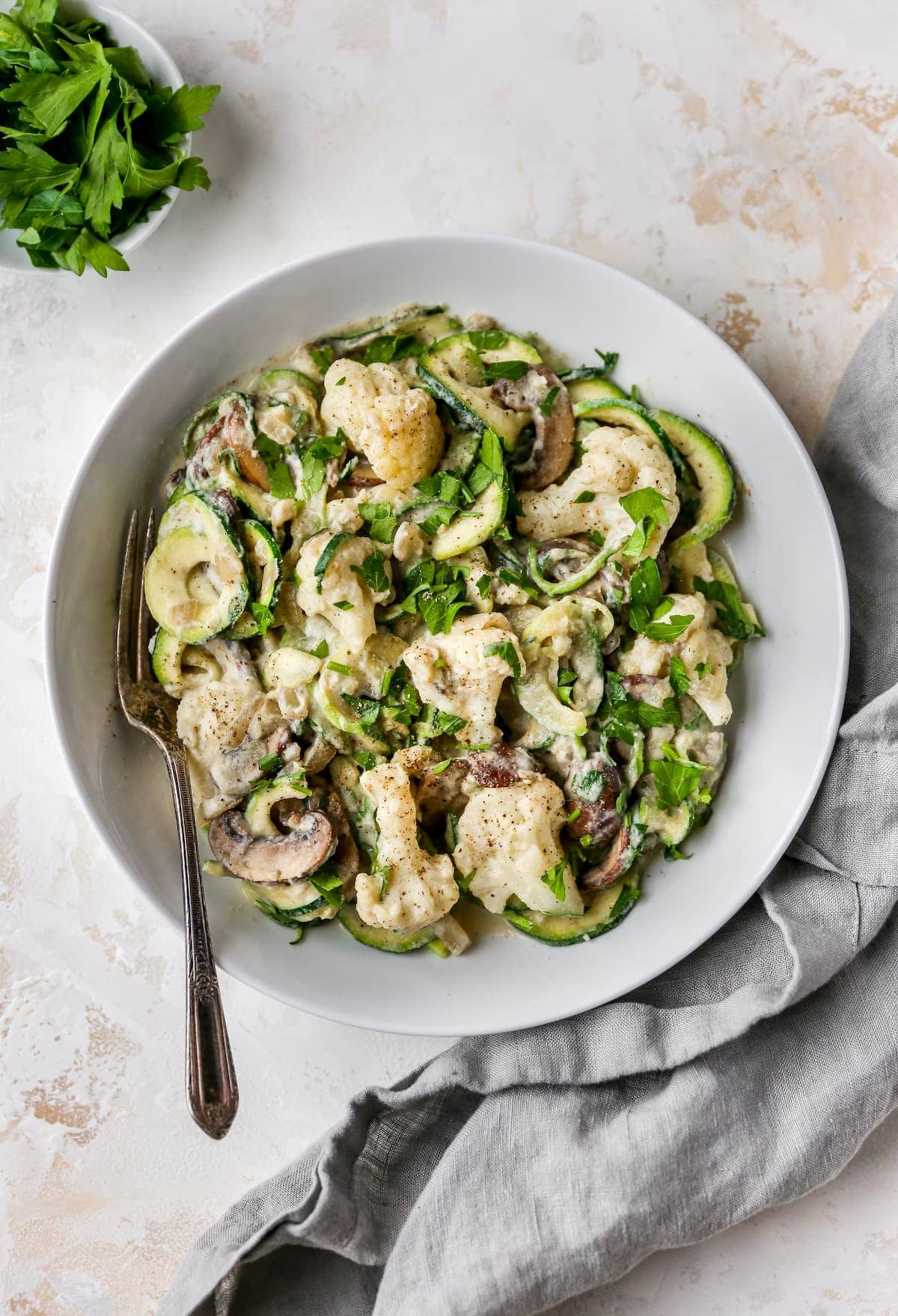 Zucchini Noodle Fettuccine